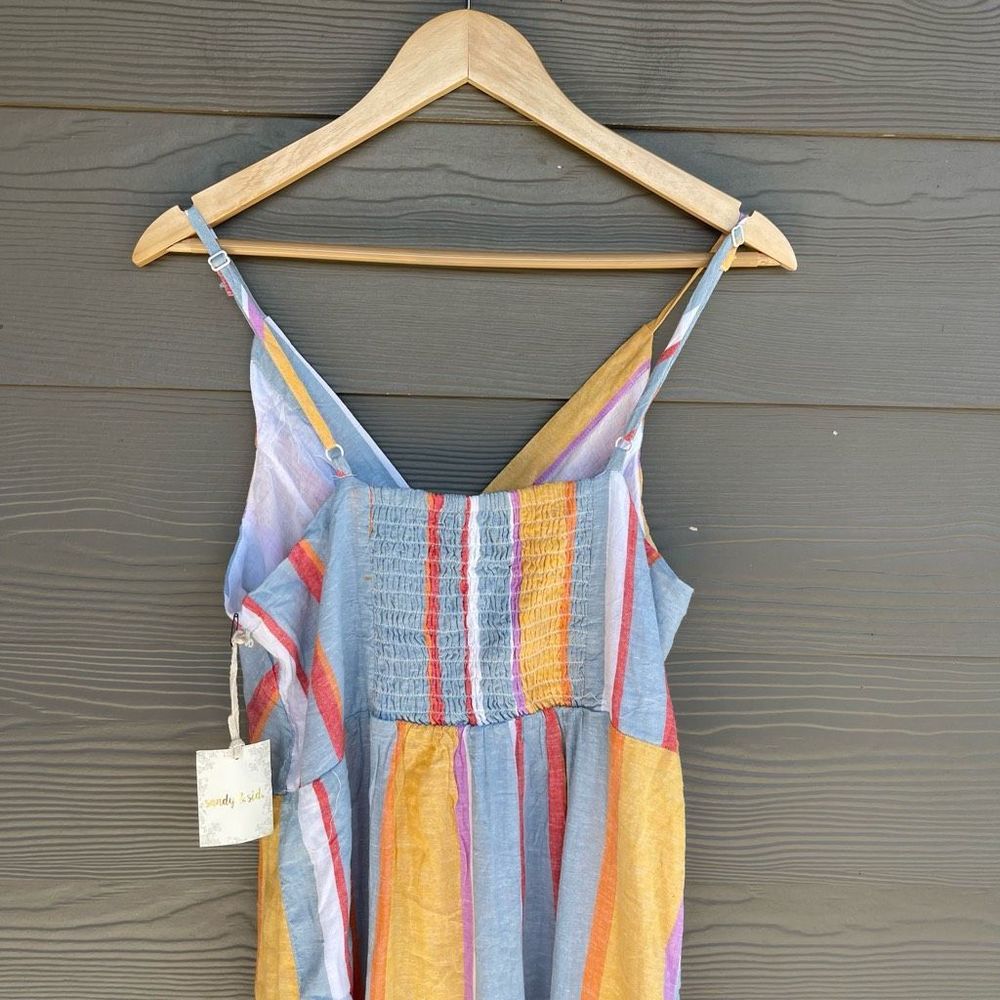 Sandy & Sid Nwt Colorful Button Asymetrical Dress - image 7